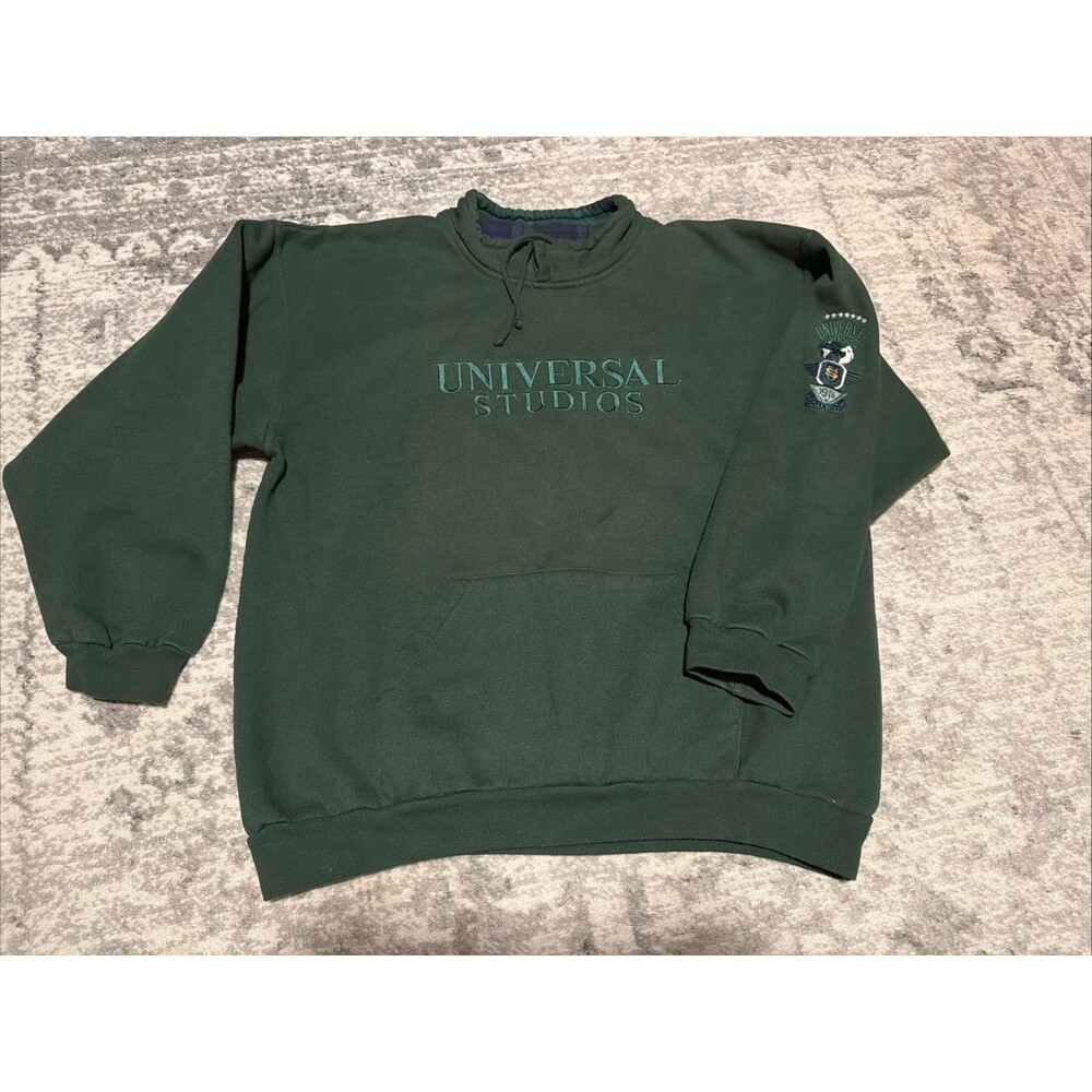 Vintage Universal Studios Made In USA Crewneck Sweatshirt Size Large 90s Green